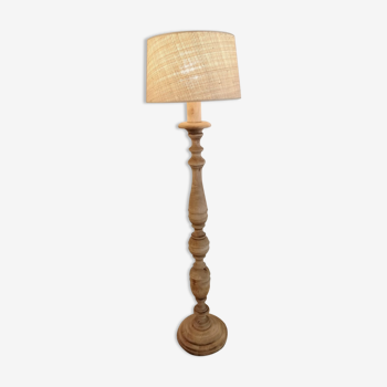 Vintage wooden floor lamp