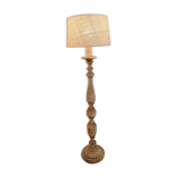 Vintage wooden floor lamp