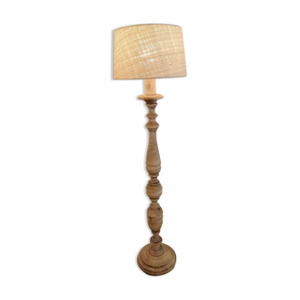 Vintage wooden floor lamp