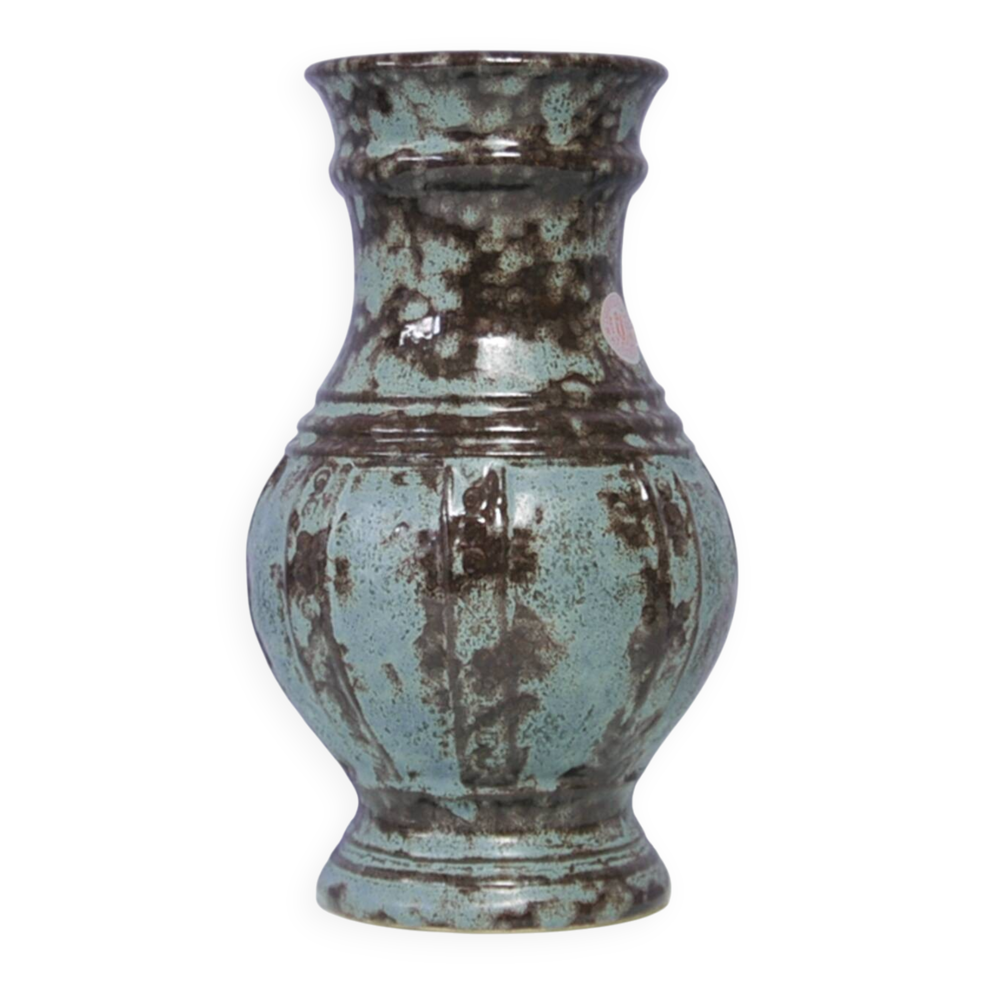 Blue & brown West Germany vase