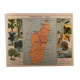 Old poster map of Madagascar - 1931