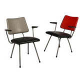 Chaises à cadre tubulaire, ensemble de 2