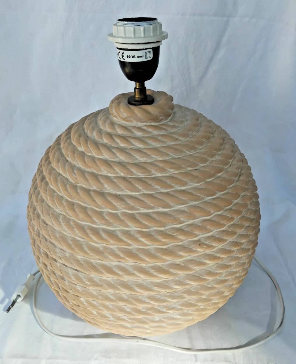 Vintage ceramic lamp base kostka h: 37 cm