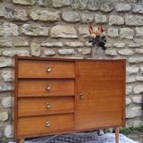 Seventies asymmetrical chest of drawers