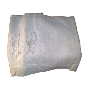 drap ancien au monogramme