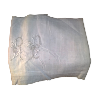 Old sheet "with monogram"