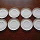 Service 8 cups "Rosette Taïga" Tapio Wirkkala & Ute Schröder for Rosenthal, ca 1970