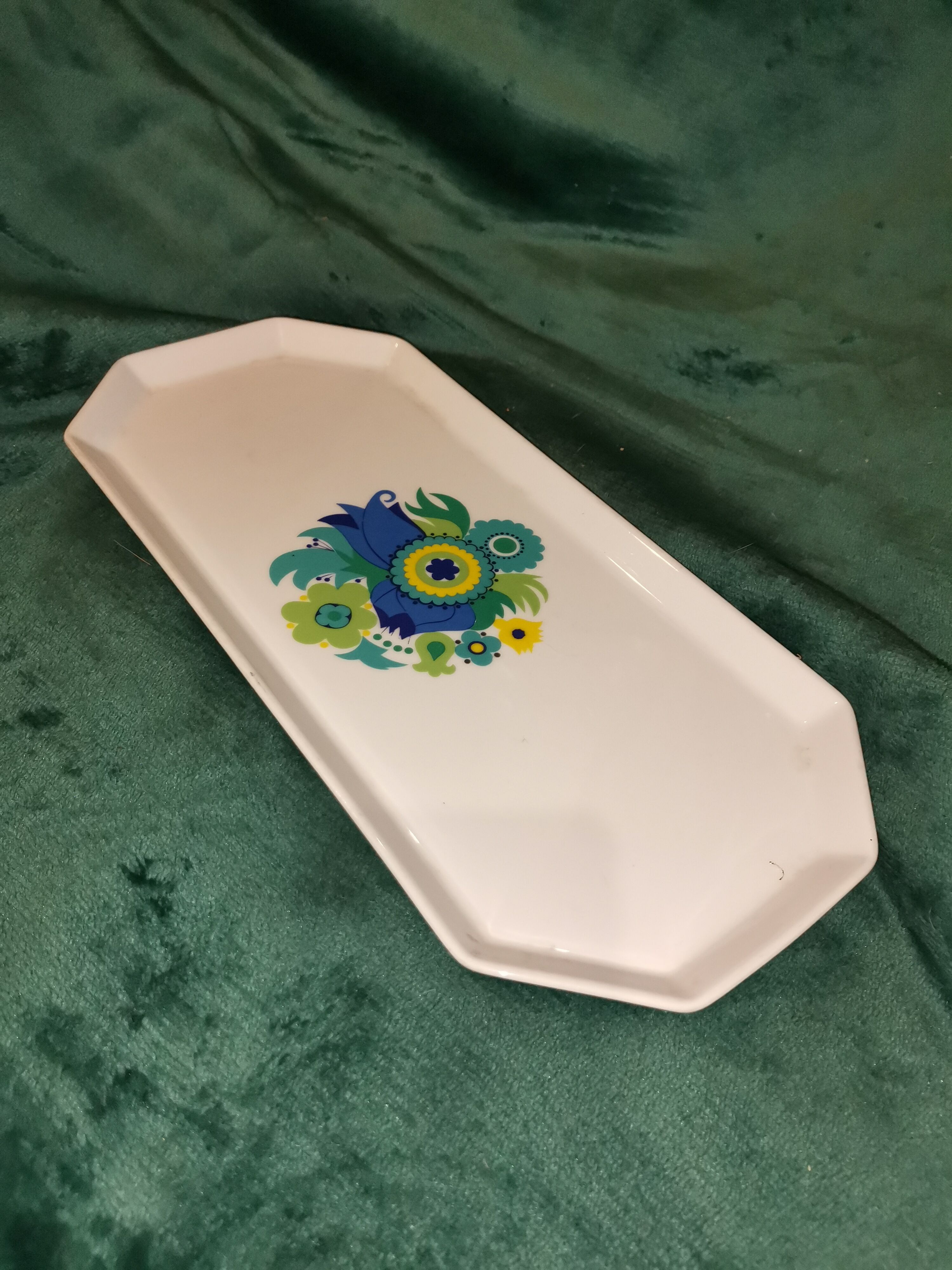 Plat à cake motif vintage