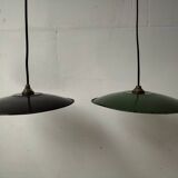 2 suspensions en tôles émaillées