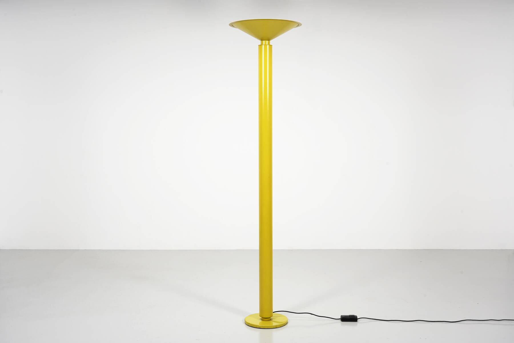 Italian metal floor lamp circa 1980 post Memphis