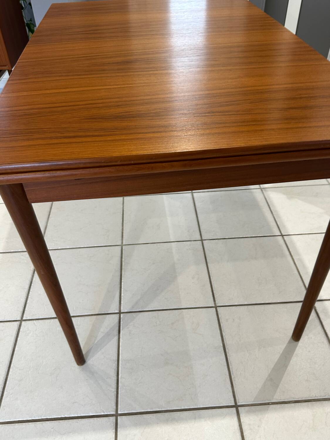 Vintage 1970s extendable Scandinavian teak table