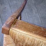 Old straw chair
