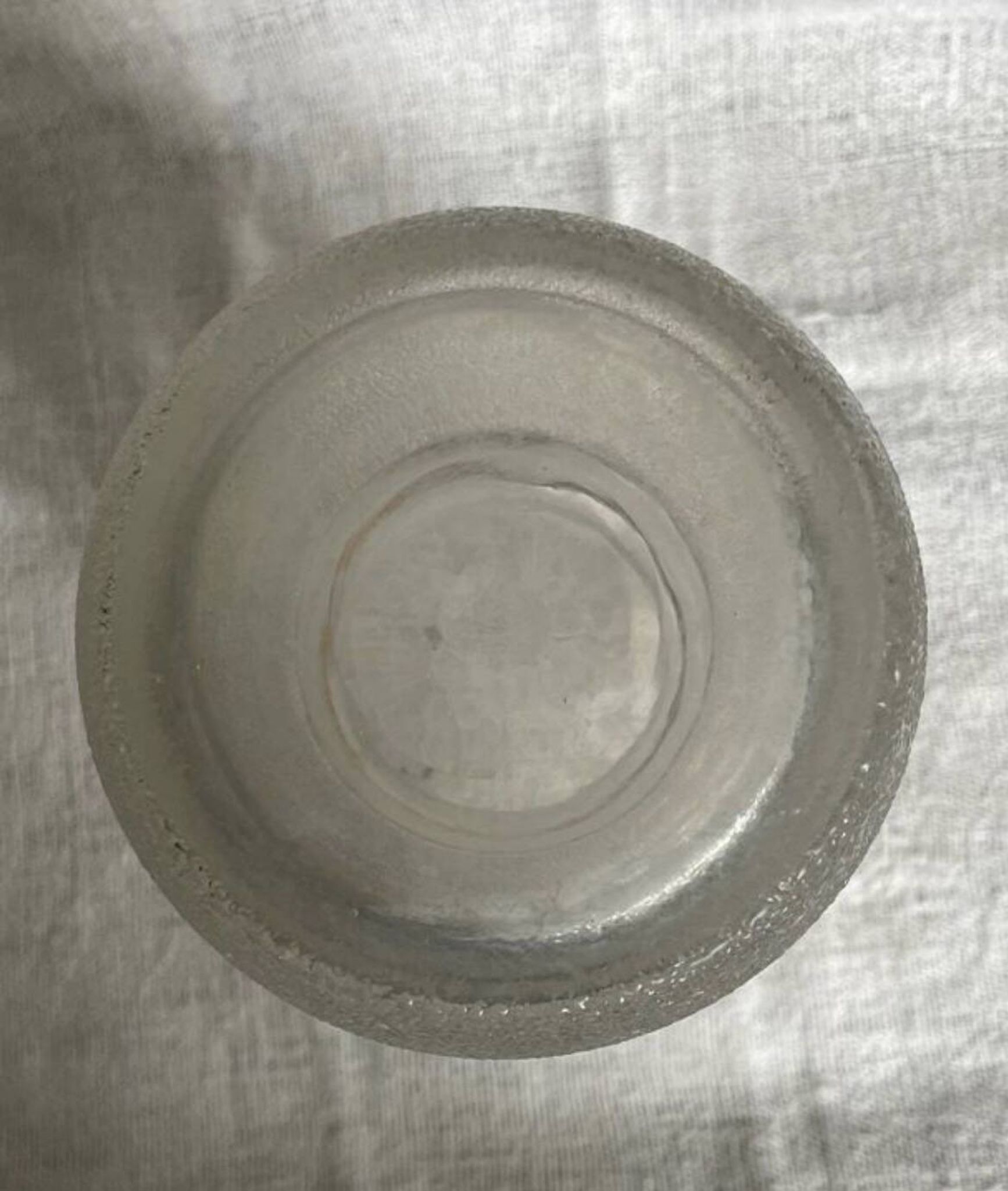 Granulated glass vase