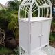 White rattan shelf
