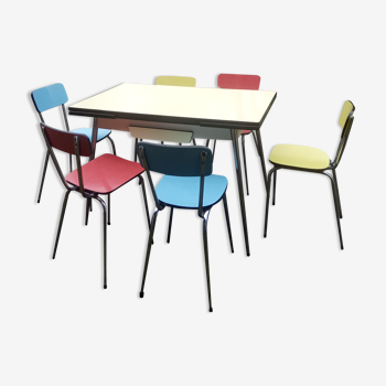 Ensemble formica table et chaises