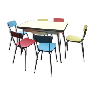 Formica table and chairs set