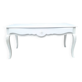 Louis XV style white painted coffee table