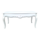 Louis XV style white painted coffee table