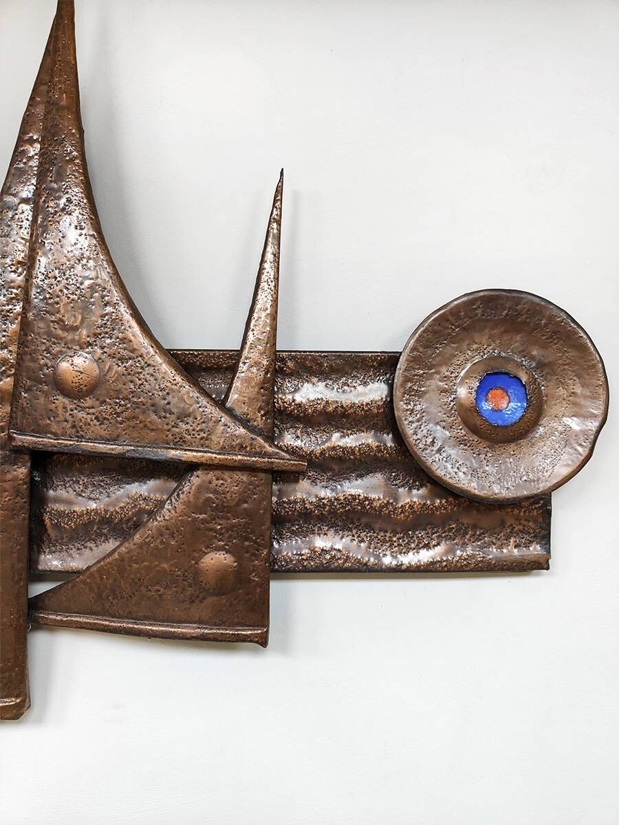 Vintage mid-century wall deco art object 'Brutalim'