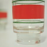 Liquor bottle and glasses, 1960s, set of 6