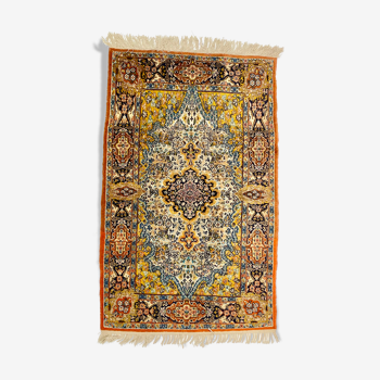 Tapis oriental en pur laine fait main 122cmx77cm