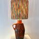 70s Fat Lava lamp with Pop Art shade