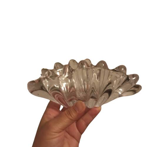 Moulded crystal bowl – 1950s style