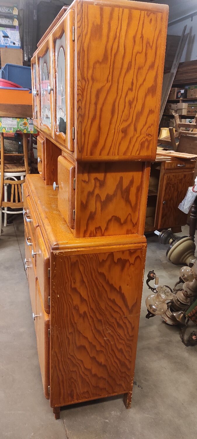 Mado vintage wooden sideboard 3 bodies Mid-century