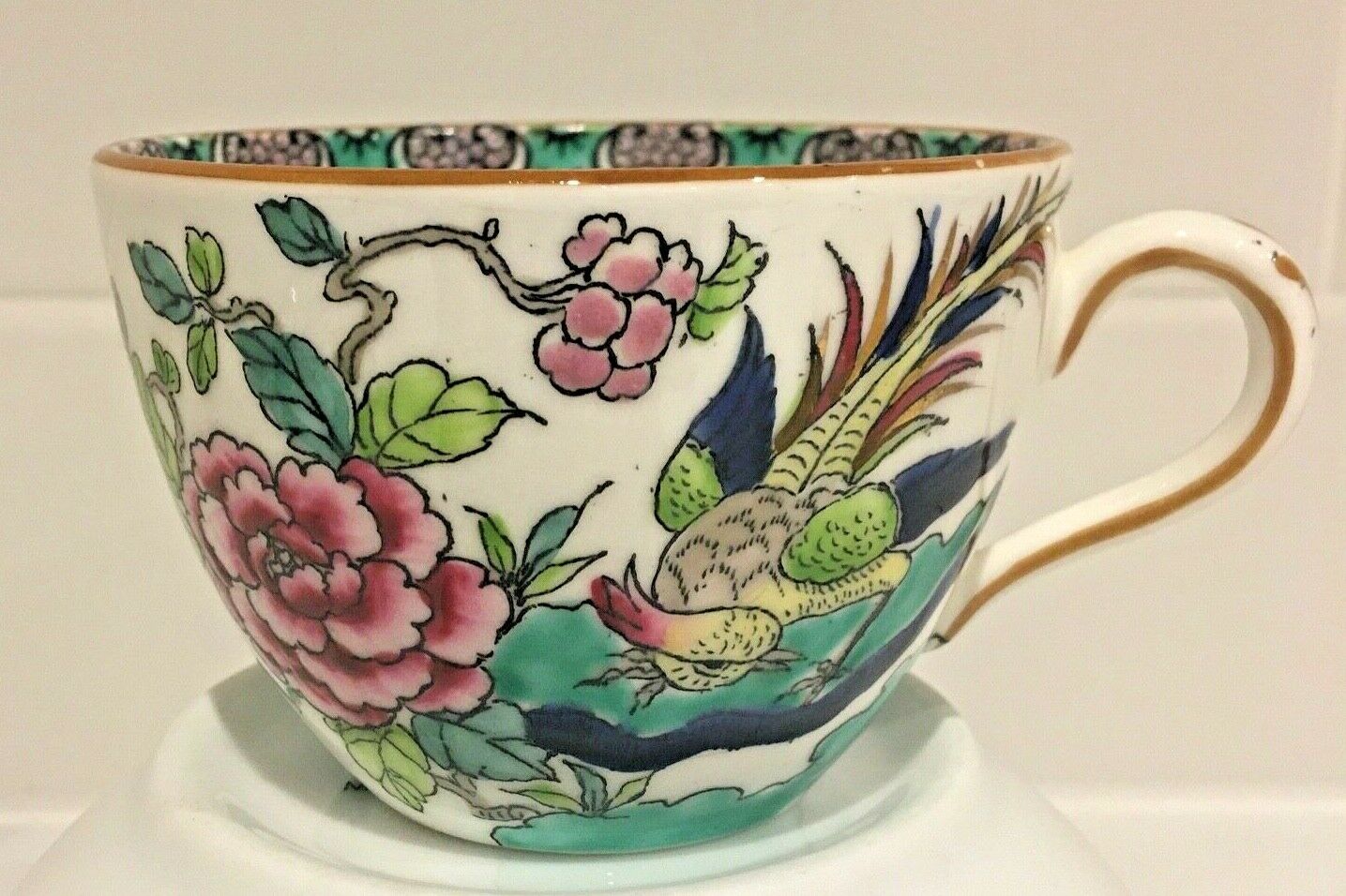 Royal Crown Staffordshire porcelain trio for Fortnum and Mason