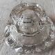 Lot de deux bougeoirs cristal formes différentes