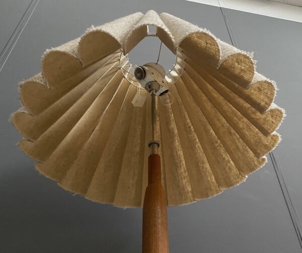 Lampe de sol Domus Teck 1960, avec étiquette d'origine !