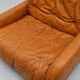 Italian Cognac Leather Bonacina Armchair 1970s