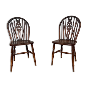 paire de 2 chaises bistrot
