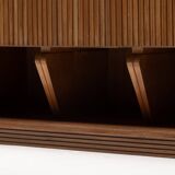 Modernist slatted credenza, Italy, 1960s