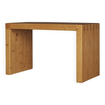 Banc vintage en pin massif dans le style d'Ate van Apeldoorn, années 1970