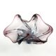 Sommerso bowl, mid-century modern, purple glass, Murano, Italy, 1950s