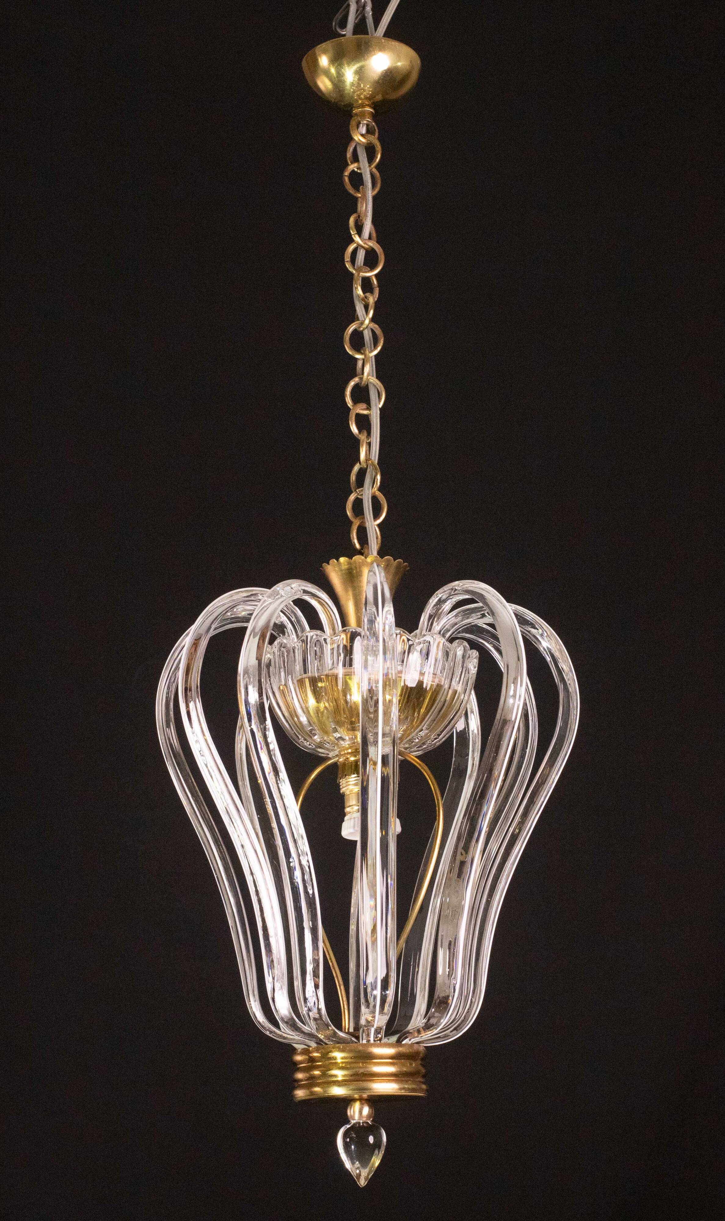 Midcentury Jewel Murano Glass Chandelier by Barovier e Toso, 1950s
