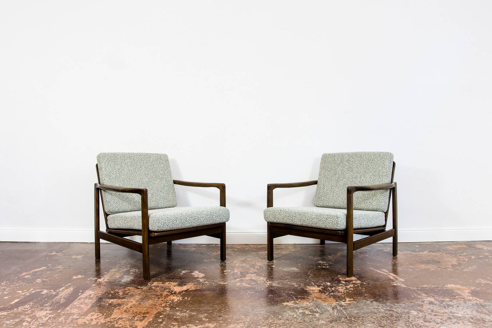 Mid Century Armchairs By Zenon Bączyk, 1960's, Set Of 2