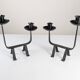 Pair of Wrought Iron Candleholders, 1950s