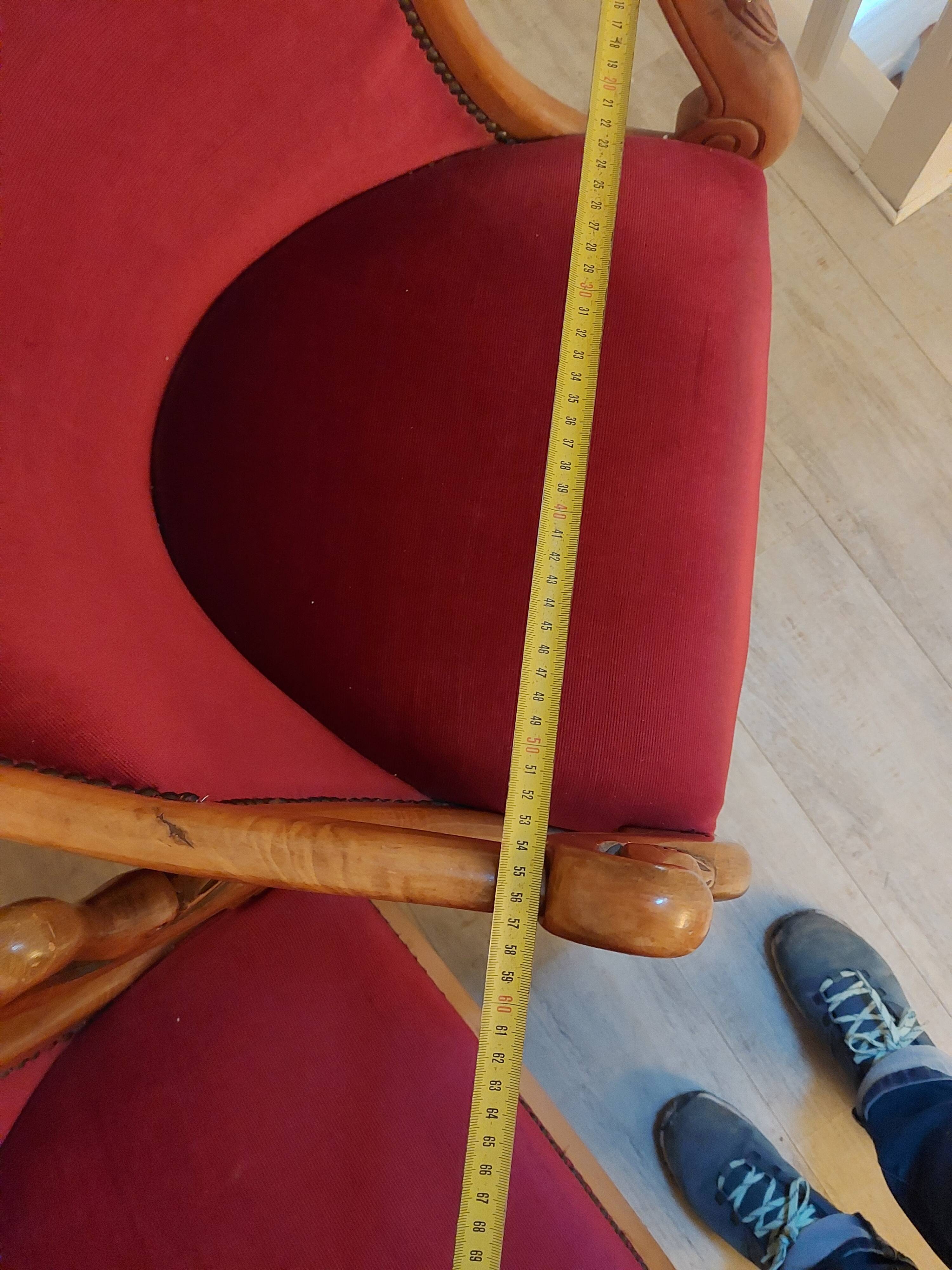 Burgundy velvet salon Swan neck