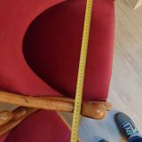 Burgundy velvet salon Swan neck