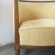 Paire de fauteuils corbeille art deco