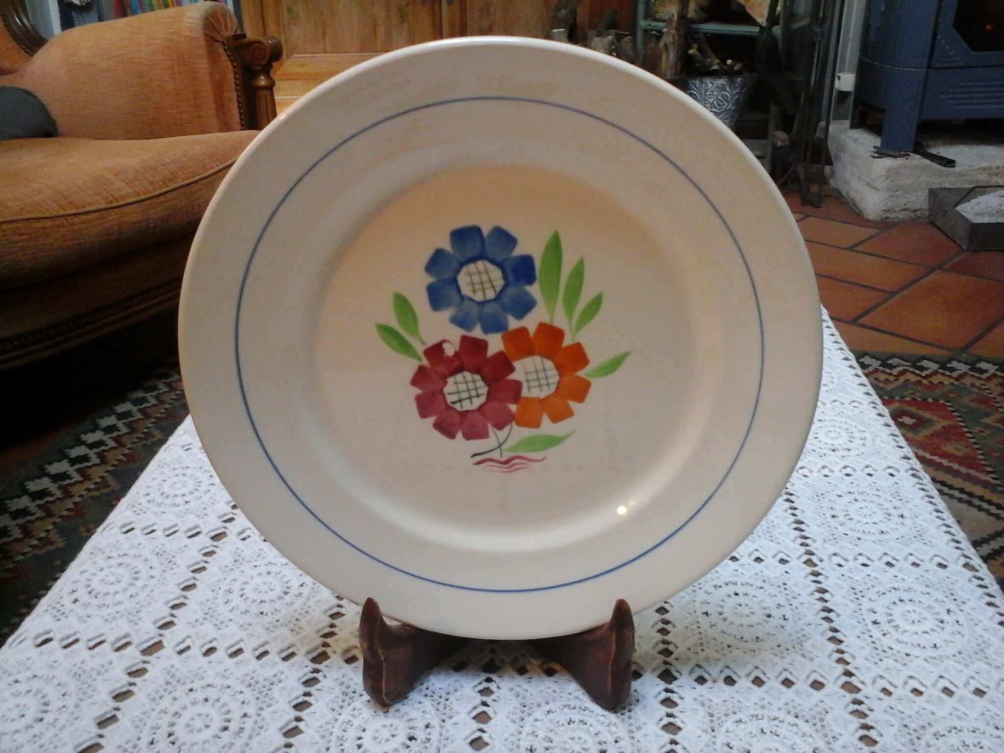 Set of 8 flat plates Agnes