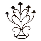 Metal heart candle holder 5 candles