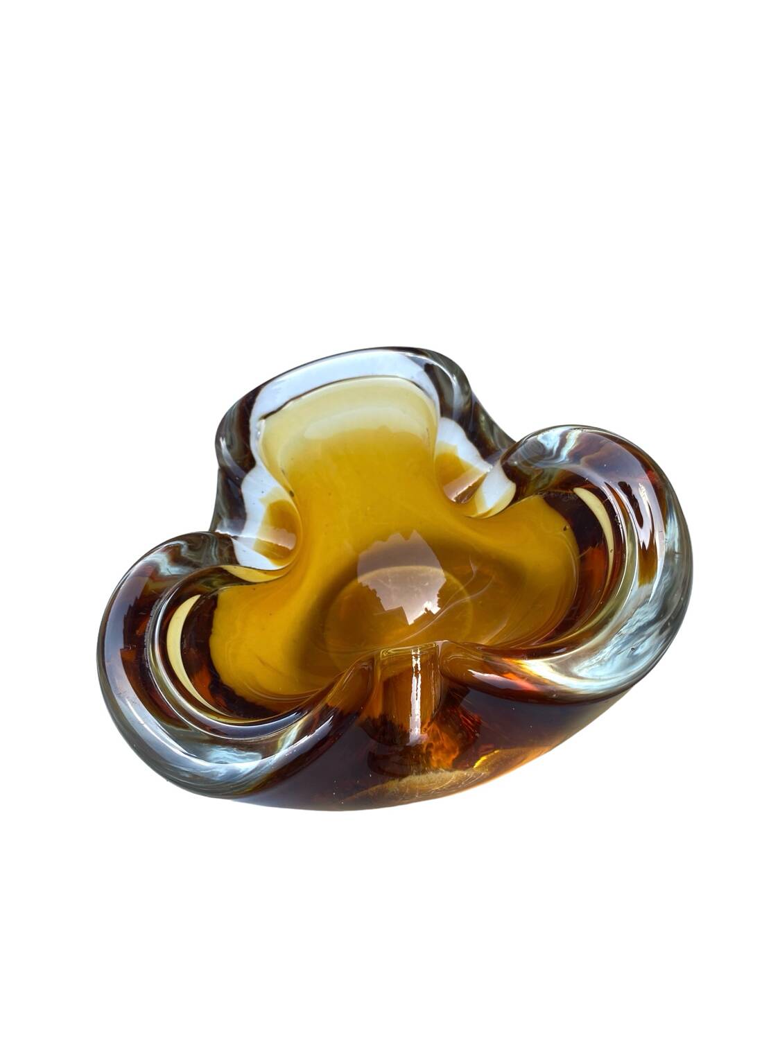 Murano ashtray from the 70s in blown glass