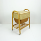 1950s mid century bamboo rattan wicker sewing box or knitting basket