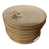 Dessert plates porcelain from Vierzon