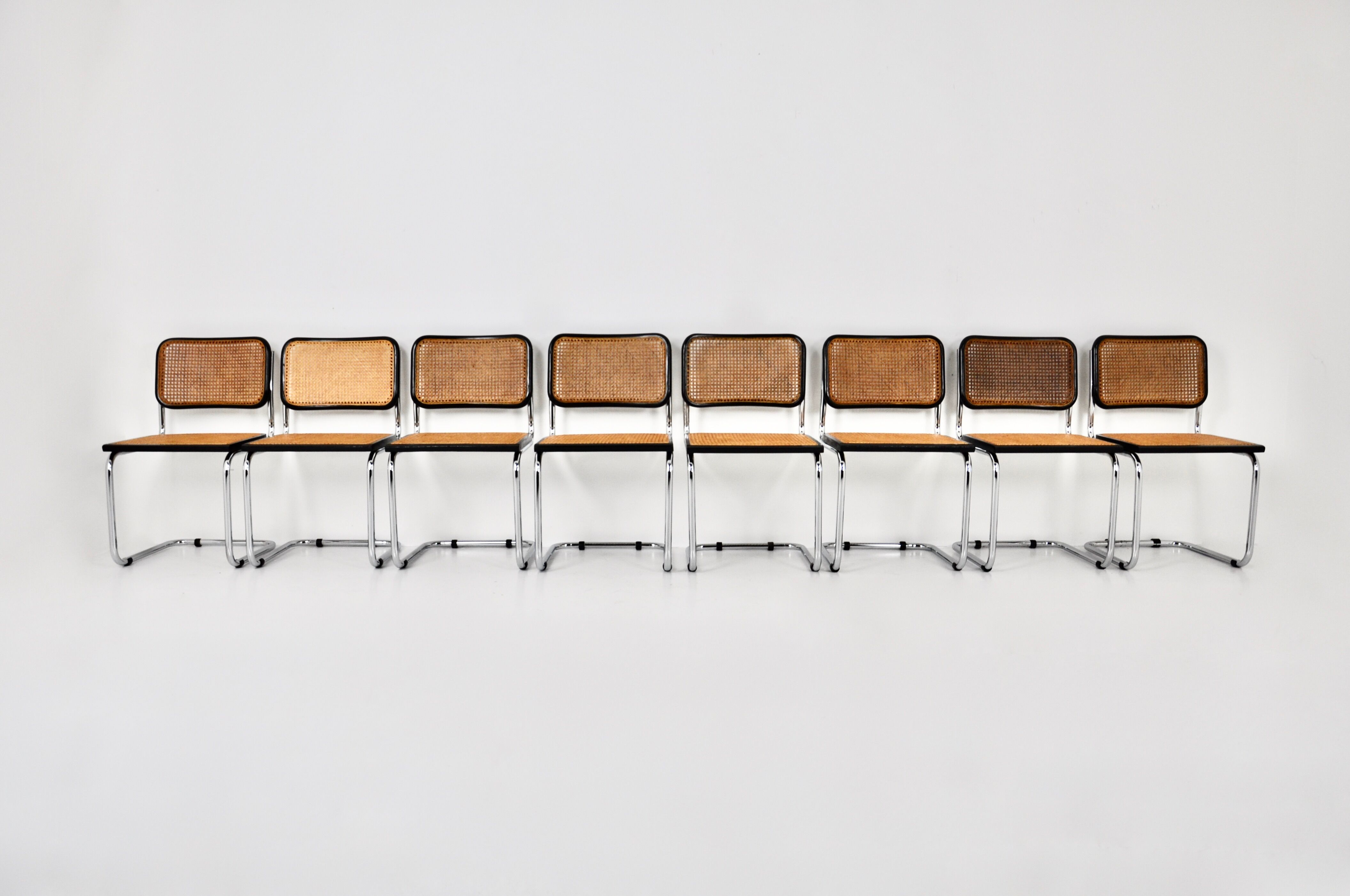 B32 dining chairs by Marcel Breuer set of 8
