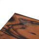 Signed rectangular pocket tray in royal ebony wood, 1970s