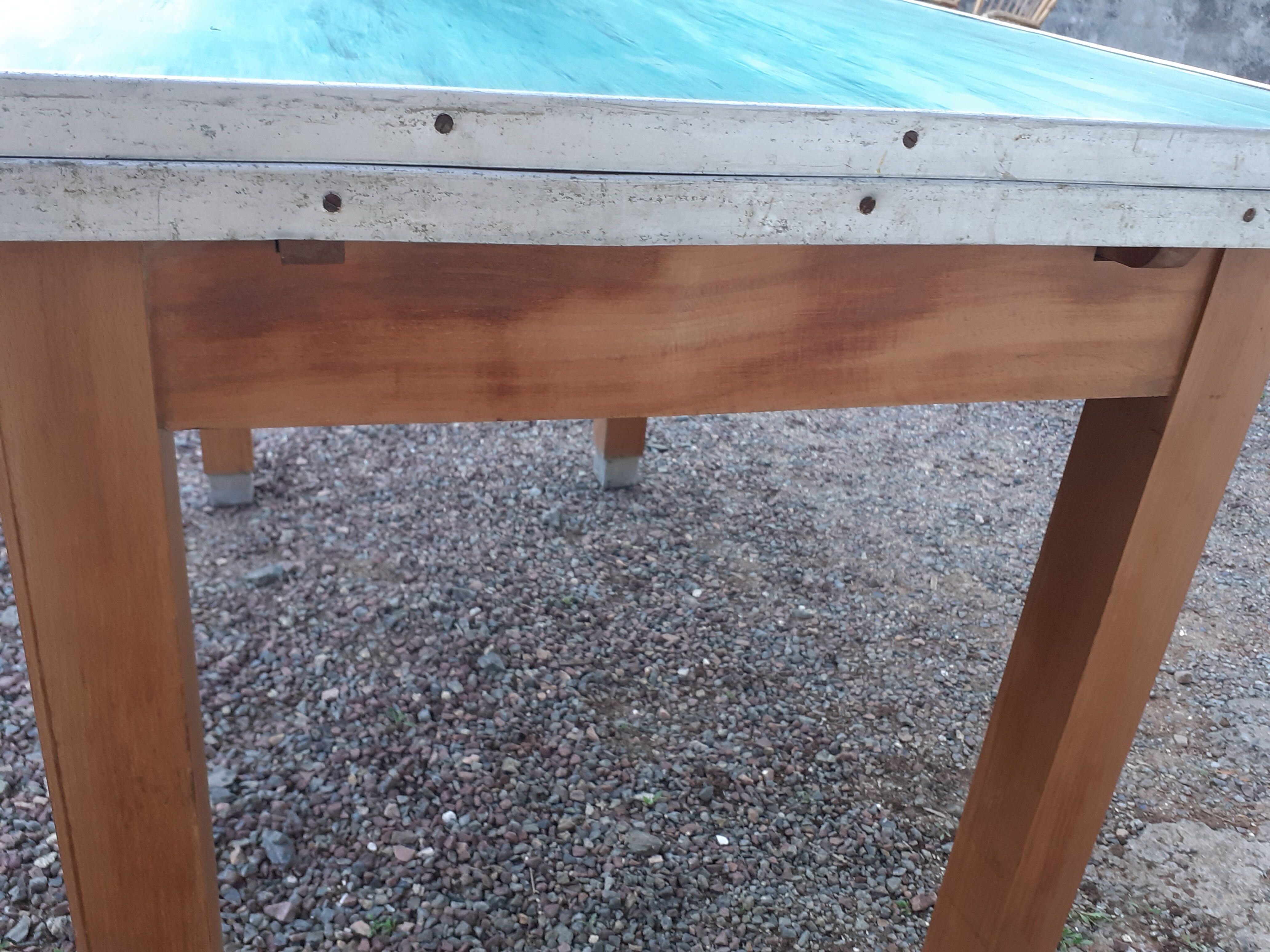 Vintage wooden formica kitchen table